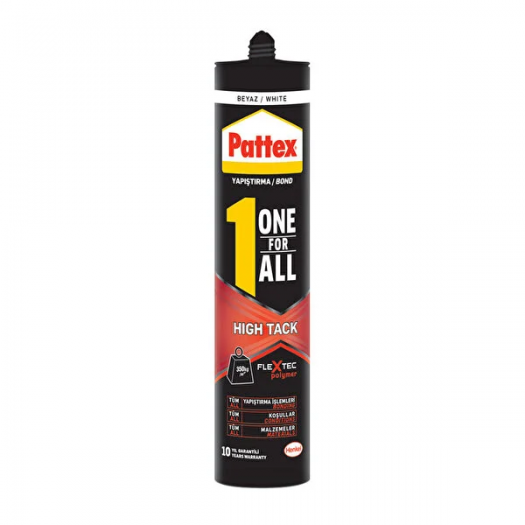 Pattex One For All High Tack Yapıştırıcı Beyaz 460 Gr Pattex One For All High Tack Yapıştırıcı Beyaz 460 Gr