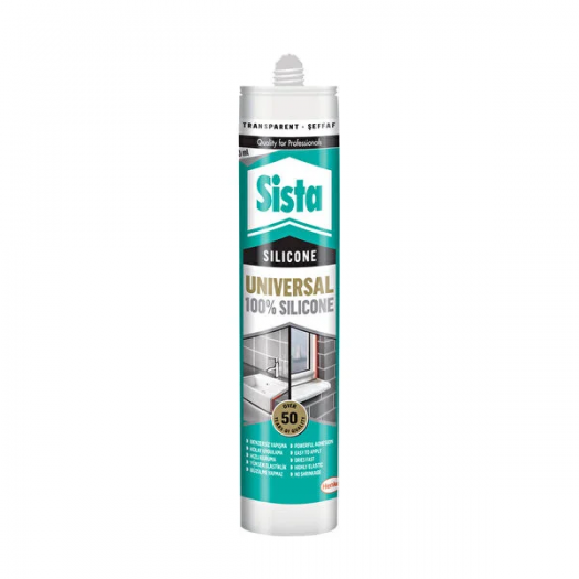 Sista Universal Silikon Şeffaf 280 Ml Sista Universal Silikon Şeffaf 280 Ml